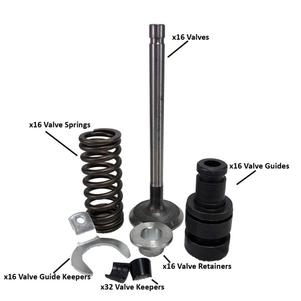 straight valve conversion kit components